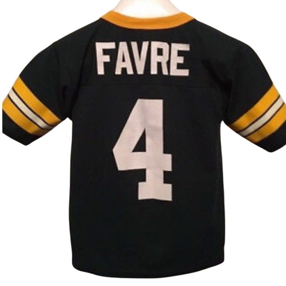 GREEN BAY PACKERS BRETT FAVRE SIZE YOUTH MEDIUM 10/12 VINTAGE LOGO 7 JERSEY
